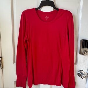 (3/$25) ATHLETA Vibrant Pink Long Sleeve Athleisure Shirt Size L